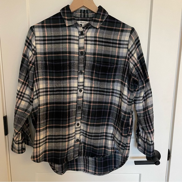 Madewell Flannel Sunday Shirt in Cronston Plaid - Picture 4 of 7